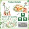 Dinosaur Baby Shower Decor Set – 25 Guests, Tableware & Cake Topper (Green)
